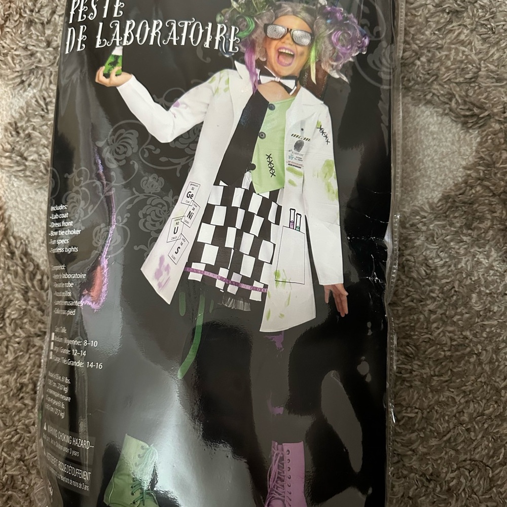 Kids Laboratory Scientist Costume with Accessories